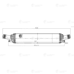 ОНВ (радиатор интеркулера) для автомобилей Audi A4/A6/Q3/Q5