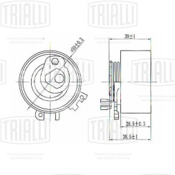Ролик ГРМ для автомобилей Renault Clio (98-) 1.2i (натяж.) (CM 6120)