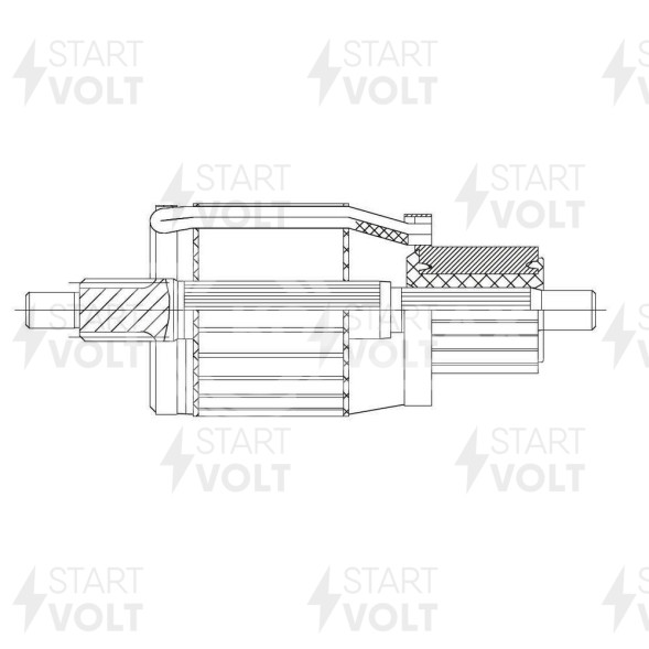 Ротор стартера для автомобилей ГАЗ 3310 Валдай c двигателем Cummins ISF 3.8