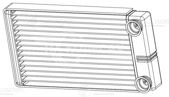 Радиатор отопителя для автомобилей УАЗ 3163 Патриот (09.2016-) (тип KDAC)