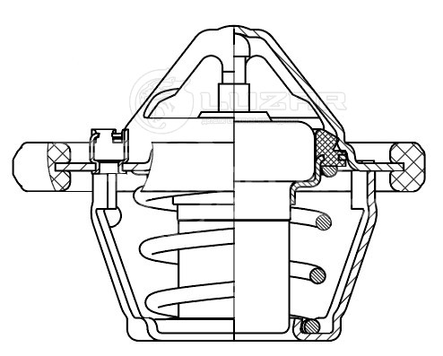 Термостат для автомобилей Ford Focus II (05-)/Focus III (10-)/Fusion/Fiesta (02-) (82°С) (термоэл.)