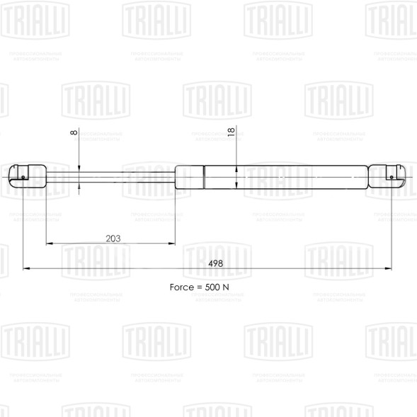 Амортизатор (упор) крышки багажника для автомобиля Volkswagen Golf IV (97-)/Passat (00-) универсал