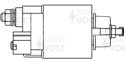 Реле втягивающее стартера для автомобилей Toyota Corolla E150 (06-)/Rav 4 A40 (12-) 1.6i/2.0i