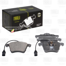 Колодки тормозные дисковые передние для автомобилей VW Transporter T4 (90-) 156.3мм (в комплекте с 2-мя датчиками) (PF 1838)