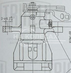 Суппорт тормозной для автомобилей Ford Mondeo IV (07-)/Galaxy (06-) задний левый d=38мм