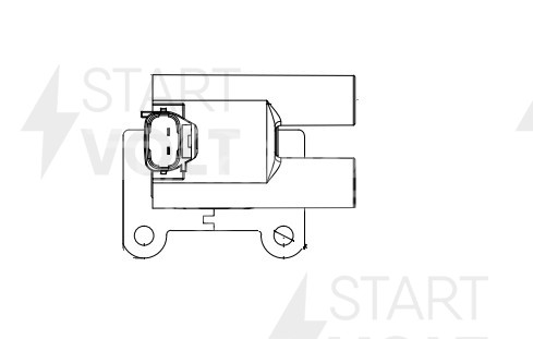 Катушка зажигания для автобилей Hyundai Accent (99-)/Getz (02-) 1.4i/1.5i (левая, DOHC)
