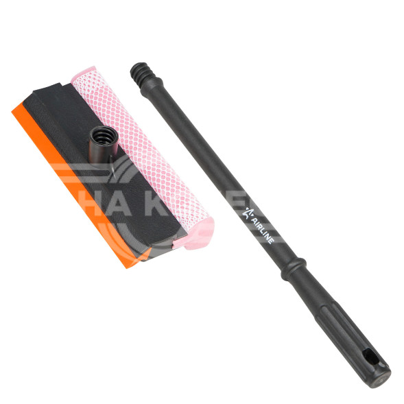 Щетка для мытья стекол с поролоном и водосгоном (39см)