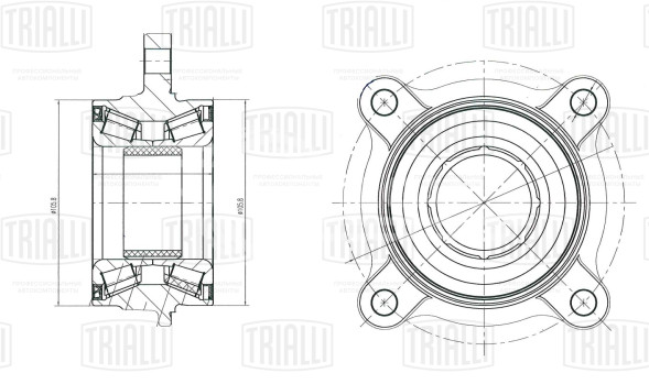 Ступица передняя с подшипником для автомобиля Toyota Land Cruiser 200 (07-)