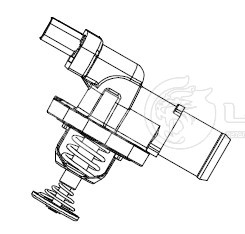 Термостат для автомобилей Chery Tiggo 7 Pro (20-)/Tiggo 4 Pro (20-)/EXEED LX (19-)/Omoda C5 (22-) 1.5T (97°С) (с корпусом)
