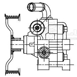 Насос ГУР для автомобилей Toyota Avensis (03-)/Camry (01-)/RAV 4 (00-) 2.0i/2.4i/3.5i