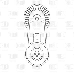 Ролик привод. ремня для автомобилей Opel Vectra C (02-) 2.0i/2.2i (с натяж. мех.) (CM 5318)