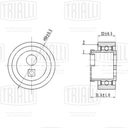 Ролик ГРМ для автомобилей Peugeot 306 (93-) (натяжной)