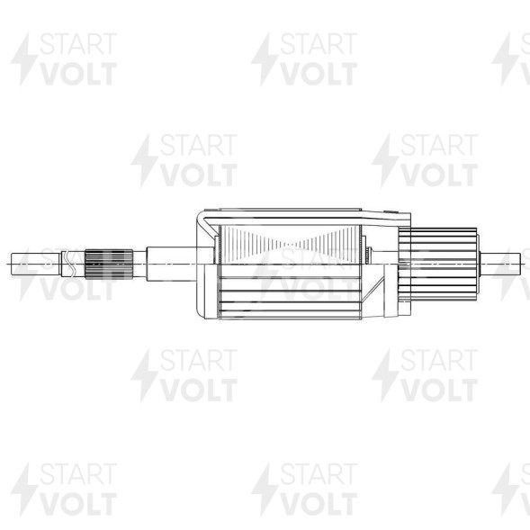 Ротор стартера для автомобилей МАЗ, УРАЛ с двигателем 740.30-260, 740.50-360, 740.51-320 IVECO