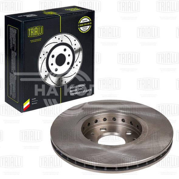 Диск тормозной для автомобилей Renault Megane III (08-) / Laguna (07-) / Scenic (09-) / Latitude (10-) передний d=296