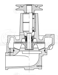 Насос водяной для автомобилей МАЗ с двиг. ЯМЗ-7511