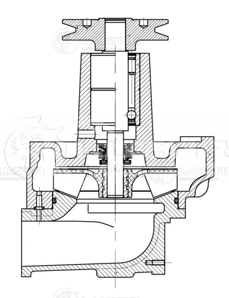 Насос водяной для автомобилей МАЗ с двиг. ЯМЗ-7511