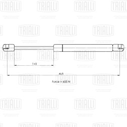 Амортизатор (упор) крышки багажника для автомобиля Ford Focus I (98-) хетчбэк
