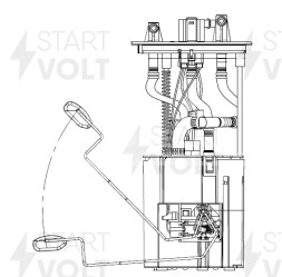 Модуль топливного насоса для автомобилей Hyundai Santa Fe (12-)/KIA Sorento (09-) 2.0CRDi/2.2CRDi