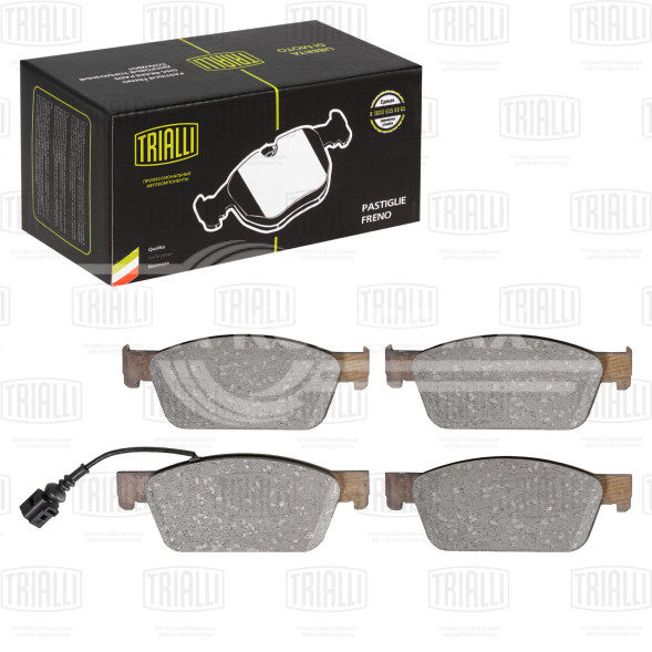 Колодки тормозные дисковые передние для автомобилей VW Transporter T5 (03-) 193.1мм (PF 1841)