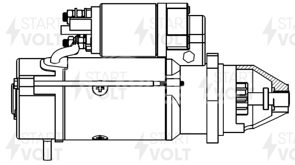 Стартер для автомобилей ГАЗ/ПАЗ/Урал/МАЗ с дв. ЯМЗ-534/536 24В 4кВт (LSt 0356)