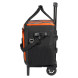 Сумка-холодильник (термосумка) на колесах с телескоп.ручкой 48 л, водонепр., черн./сер./оранж.