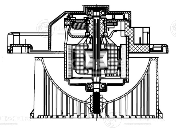 Электровентилятор отопителя для автомобилей Mazda 6 (GJ) (13-)/CX-5 (17-)