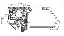 Клапан EGR с теплообменником для автомобилей VW Transporter (03-) 2.0TDi
