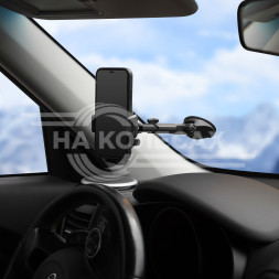 Держатель для телефона автомобильный на торпедо/лоб. стекло присоска-липучка