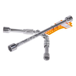 Ключ баллонный крестовой складной (17*19*21*23мм) пласт. подвес