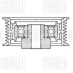 Ролик приводного ремня для автомобилей Scania 4 (95-) [DC9/11/12] (опорный ребристый)