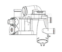 Термостат для автомобилей Skoda Fabia II (07-) 1.4i [CGGB; BXW] (с корпусом)
