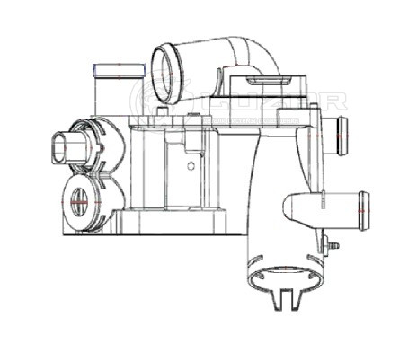 Термостат для автомобилей Skoda Fabia II (07-) 1.4i [CGGB; BXW] (с корпусом)