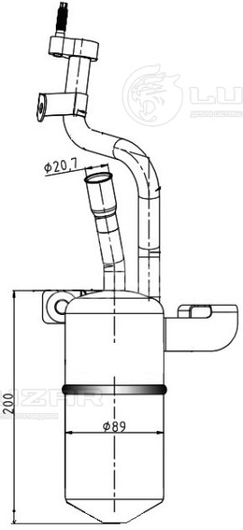 Ресивер-осушитель конденсора для автомобилей Focus II (05-)