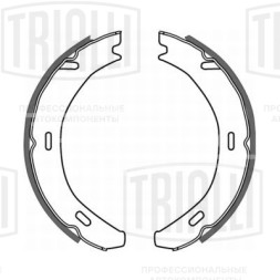 Колодки тормозные для автомобилей Mercedes-Benz E-Class (95-) барабанные стояночного тормоза 164x25