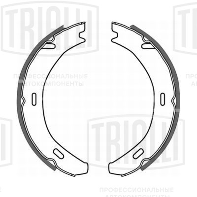 Колодки тормозные для автомобилей Mercedes-Benz E-Class (95-) барабанные стояночного тормоза 164x25