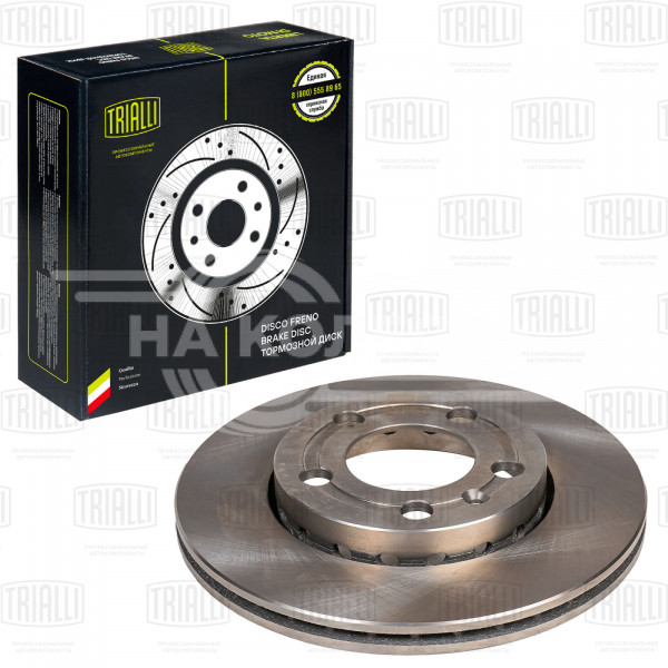 Диск тормозной для автомобилей Skoda Fabia (99-) / VW Polo (01-) передний d=239
