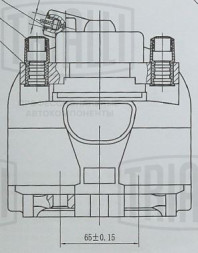 Суппорт тормозной для автомобилей Ford Mondeo IV (07-)/Volvo XC70 (07-) передний левый d=60мм