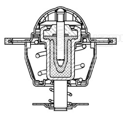 Термостат для автомобилей Chevrolet Captiva (11-)/Opel Antara (10-) 2.2D (82°С) (термоэлемент)