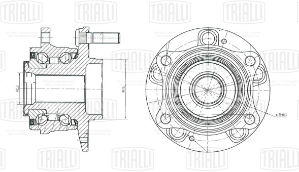 Ступица передняя для автомобиля Hyundai Sonata (14-)/Kia Optima (15-)