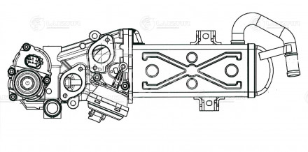 Клапан EGR с теплообменником для автомобилей VW Tiguan (08-) 2.0TDi