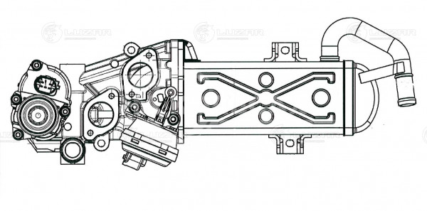 Клапан EGR с теплообменником для автомобилей VW Tiguan (08-) 2.0TDi
