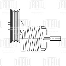 Ролик приводного ремня с натяжным механизмом для автомобилей VW Passat (96-) 1.9d