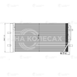 Радиатор кондиционера для автомобилей Audi Q3 (11-)