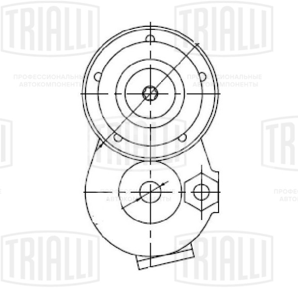 Ролик привод. ремня для автомобилей Renault Megane II (02-) 1.9dCi/2.0i (с натяж. мех.) (CM 5321)