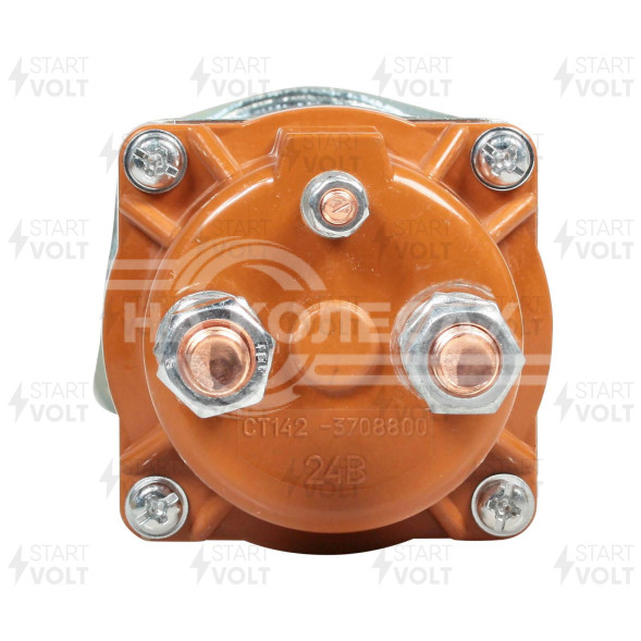 Реле втягивающее стартера для автомобилей КАМАЗ/МАЗ/УРАЛ (ан. СТ142Б2-3708800)