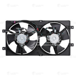 Электровентилятор охлаждения для автомобилей Chery Bonus (A13) (11-)/Very (A13) (11-) (2 вентилятора) (с кожухом)