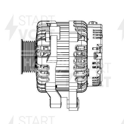 Генератор для автомобилей Chery Tiggo 3 (14-)/Tiggo 7 (16-) 1.6i/1.5T 110A