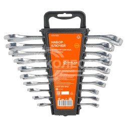 Набор ключей комбинированных 10 предметов (8-19мм) пласт. держатель