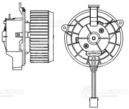 Электровентилятор отопителя для автомобилей Chevrolet Orlando (10-)