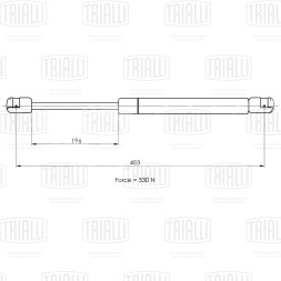 Амортизатор (упор) крышки багажника для автомобиля Ford Focus II (05-) хетчбэк